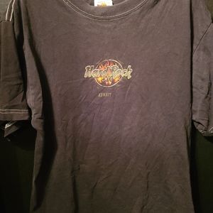 Vintage Hard Rock Cafe T-Shirt Mens Size Medium Short Sleeve Black Kuwait